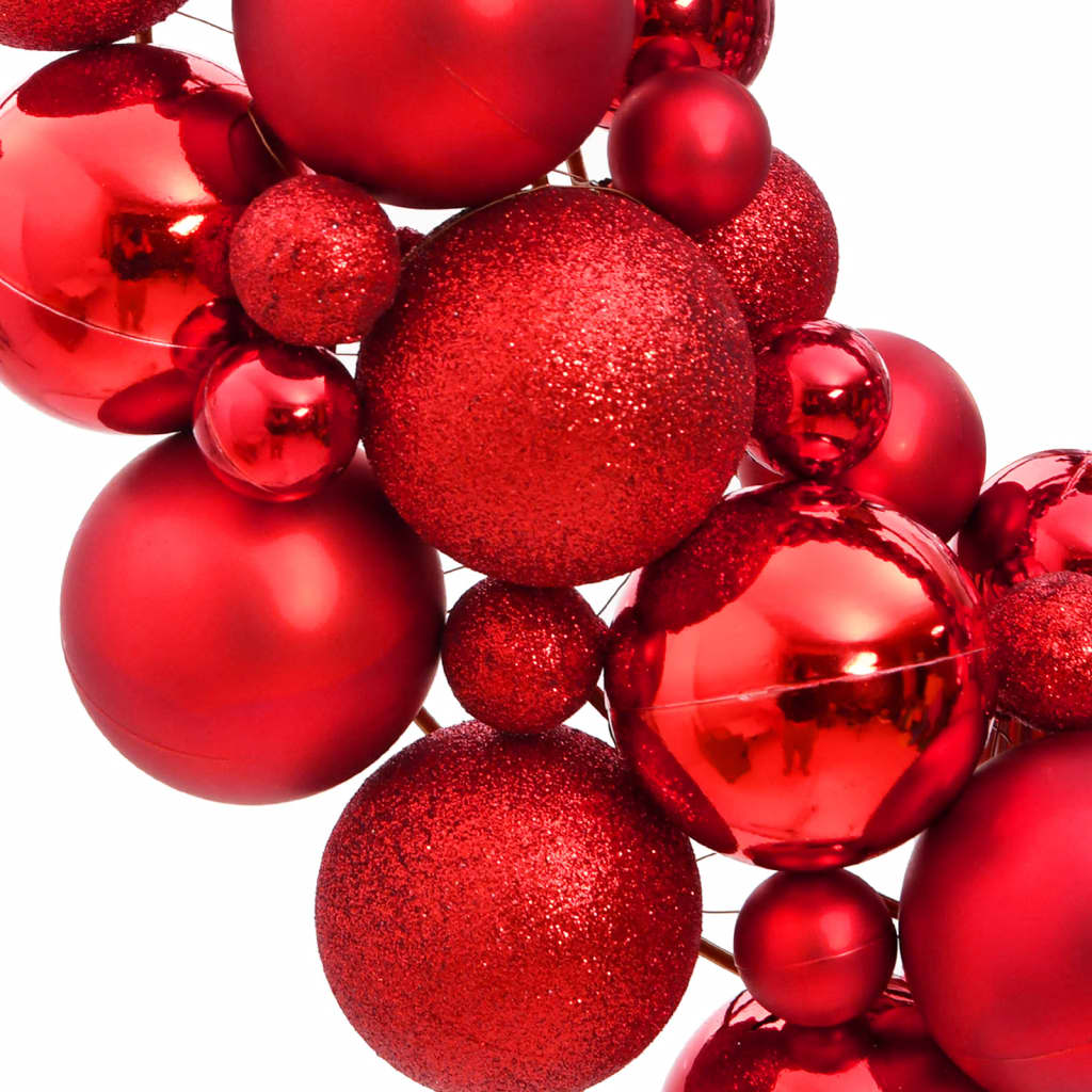 Vidaxl Couronne de Noël 45 cm Rouge en polystyrène