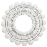 Vidaxl Couronne de Noël 45 cm Polystyrène blanc