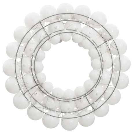Vidaxl Couronne de Noël 45 cm Polystyrène blanc