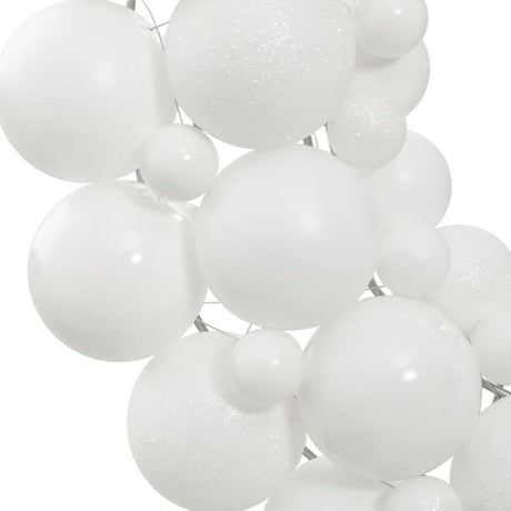 Vidaxl Couronne de Noël 45 cm Polystyrène blanc