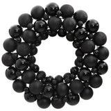 Vidaxl Couronne de Noël 45 cm Polystyrène noir