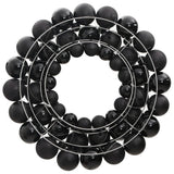 Vidaxl Couronne de Noël 45 cm Polystyrène noir