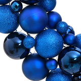 Vidaxl Couronne de Noël 45 cm Bleu en polystyrène