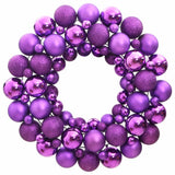 Vidaxl Couronne de Noël 45 cm en polystyrène violet
