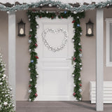 Vidaxl Christmas Garland Balls 175 cm Polystyrène Silver Colored