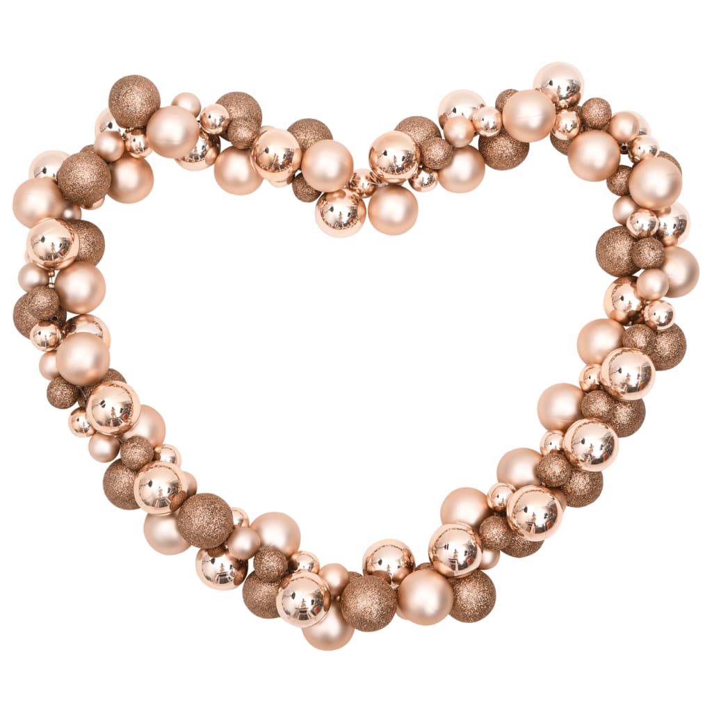 VidaXL boules de guirlande de Noël 175 cm en polystyrène couleur or rose