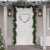 Vidaxl Christmas Garland Balls 175 cm Polystyrène blanc et gris
