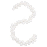 Vidaxl Christmas Garland Balls 175 cm Polystyrène blanc