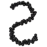 VidaXL guirlande de Noël boules 175 cm polystyrène noir