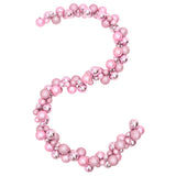 Vidaxl Christmas Garland Balls 175 cm Polystyrène rose