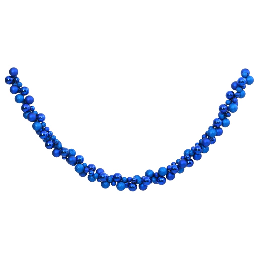 Vidaxl Christmas Garland Balls 175 cm Polystyrène Bleu