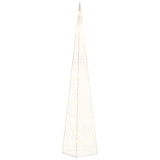 Cône d'éclairage de Noël Vidaxl avec 30 LED blancs chauds 60 cm acrylique