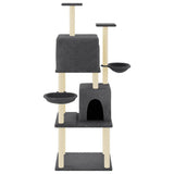 Vidaxl Cat Furniture avec Sisal Scratch Posts 180 cm Gris foncé