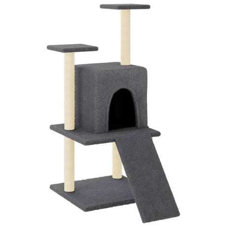 Vidaxl Cat Furniture avec Sisal Scratch Posts 110 cm Gris foncé