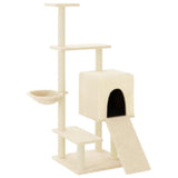 Vidaxl Cat Furniture avec Sisal Scratch Posts 130,5 cm Crème -Colored