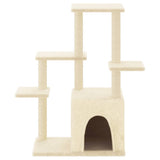 Vidaxl Cat Furniture avec Sisal Scratch Posts 97,5 cm Crème -Colored