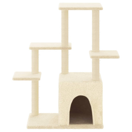 Vidaxl Cat Furniture avec Sisal Scratch Posts 97,5 cm Crème -Colored