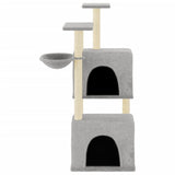 Vidaxl Cat Furniture avec sisal Scratch Posts 122 cm Gris clair