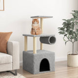 Vidaxl Cat Furniture avec Sisal Scratch Posts 109,5 cm Gris clair