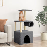 Vidaxl cat furniture with sisal scratching posts 109.5 cm dark gray