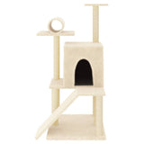 Vidaxl Cat Furniture avec Sisal Scratch Posts 110,5 cm Crème -Colored