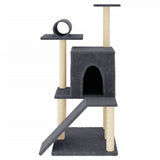 Vidaxl Cat Meubles avec Sisal Scratch Posts 110,5 cm Gris foncé