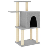 Vidaxl Cat Furniture avec Sisal Scratch Posts 97 cm Gris clair