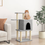 Vidaxl Cat Furniture avec Sisal Scratch Posts 97 cm Gris clair