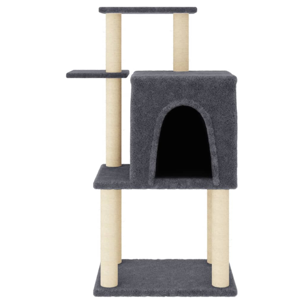 Vidaxl Cat Furniture avec Sisal Scratch Posts 97 cm Gris foncé