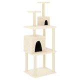 Vidaxl Cat Furniture avec Sisal Scratch Posts 167 cm Crème -Colored