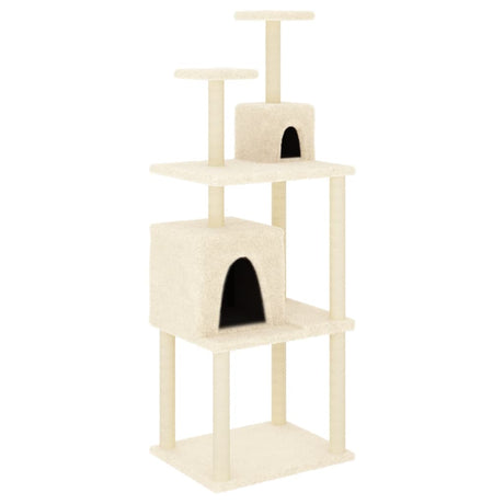 Vidaxl Cat Furniture avec Sisal Scratch Posts 167 cm Crème -Colored