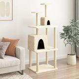 Vidaxl Cat Furniture avec Sisal Scratch Posts 167 cm Crème -Colored
