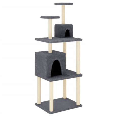 Vidaxl Cat Furniture avec Sisal Scratch Posts 167 cm Gris foncé