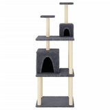 Vidaxl Cat Furniture avec Sisal Scratch Posts 167 cm Gris foncé