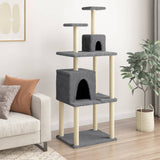 Vidaxl Cat Furniture avec Sisal Scratch Posts 167 cm Gris foncé