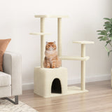 Vidaxl Cat Meubles avec Sisal Scratch Posts 107,5 cm Crème -Colored
