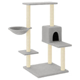 Vidaxl Cat Furniture avec Sisal Scratch Posts 95 cm Gris clair