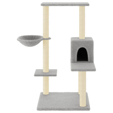 Vidaxl Cat Furniture avec Sisal Scratch Posts 95 cm Gris clair