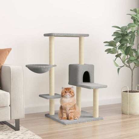 Vidaxl Cat Furniture avec Sisal Scratch Posts 95 cm Gris clair