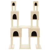 Vidaxl Cat Furniture with Sisal Scratch Posts 199 cm Crème -Colored