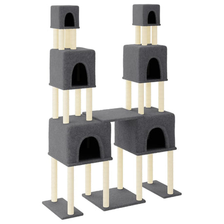 Vidaxl Cat Furniture avec Sisal Scratch Posts 199 cm Gris foncé