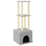 Vidaxl Cat Furniture con graffi di sisal 133,5 cm grigio chiaro