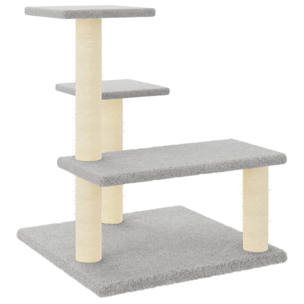 Vidaxl Cat Furniture con graffi di sisal 61 cm grigio chiaro