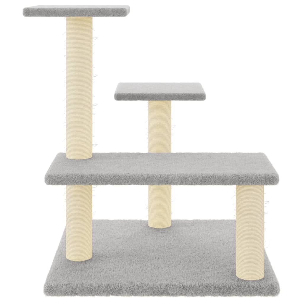 Vidaxl Cat Furniture con graffi di sisal 61 cm grigio chiaro