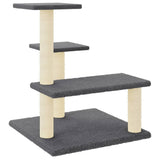 Vidaxl Cat Meubles avec Sisal Scratch Posts 61 cm Gris foncé
