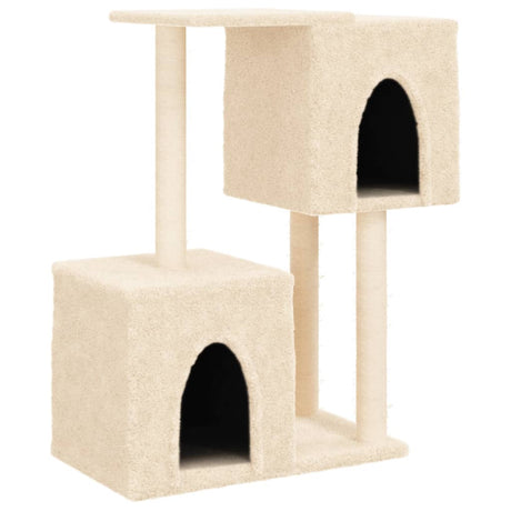 Vidaxl Cat Furniture avec Sisal Scratch Posts 86 cm Crème -Colored