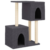 Vidaxl cat furniture with sisal scratching posts 86 cm dark gray