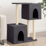 Vidaxl Cat Meubles avec Sisal Scratch Posts 86 cm Gris foncé
