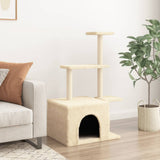 Vidaxl Cat Furniture avec Sisal Scratch Posts 110 cm Crème -Colored