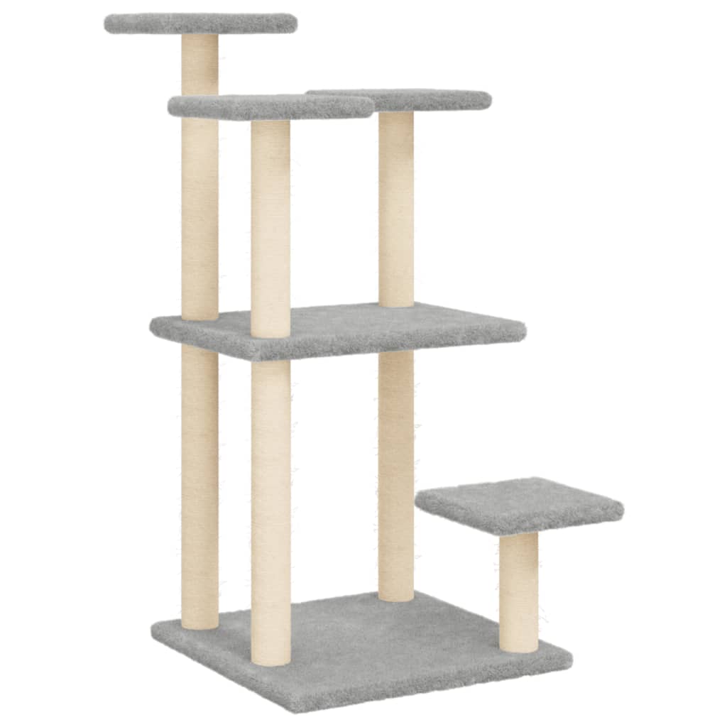 Vidaxl Scratch Posts avec plates-formes 98,5 cm Gris clair